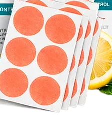 GLPro patch sheets – small orange circular patches, 30 per pouch